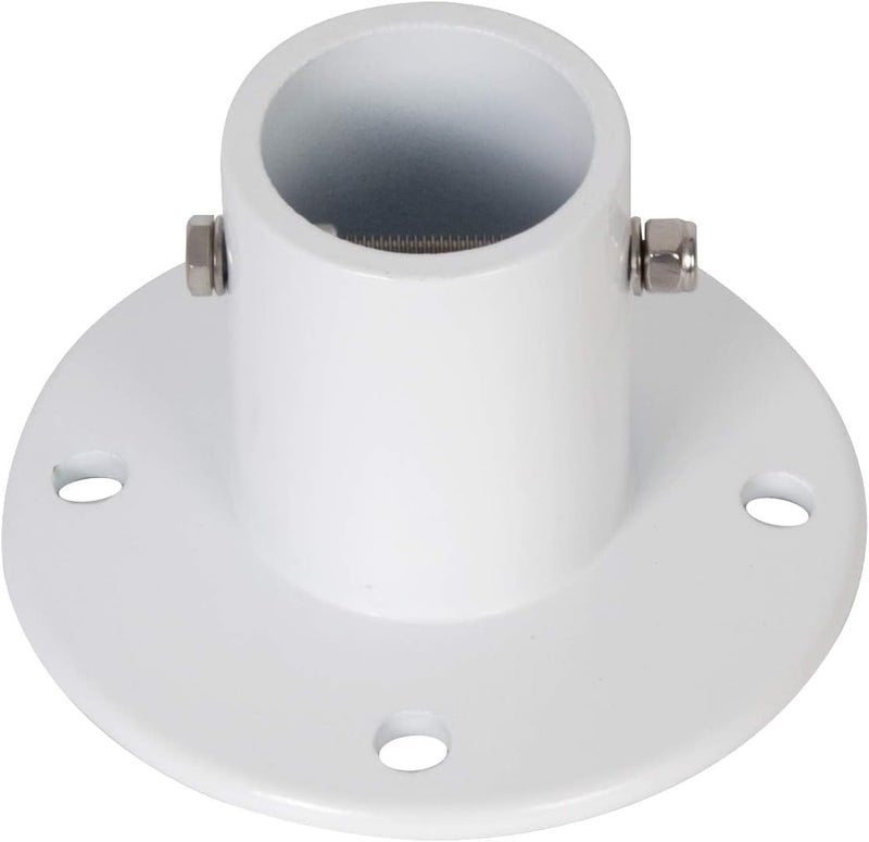 ECOTRIC Deck Anchor Flange Cast Aluminum Above Ground Pool Ladders/Handrails/Slide - 1 7/8” Inch Diameter of 1.9"(1Pc) - Image 1