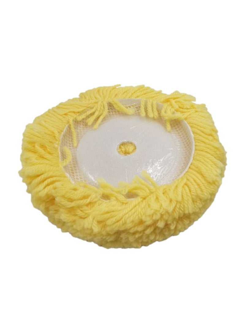 وينر وسادة عجلة تلميع نظيفة وتلميع الصوف من وينر 5/125 ملم باللون الأصفر - Image 2