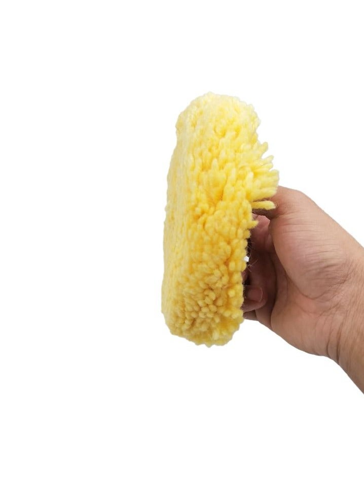 وينر وسادة عجلة تلميع نظيفة وتلميع الصوف من وينر 5/125 ملم باللون الأصفر - Image 4