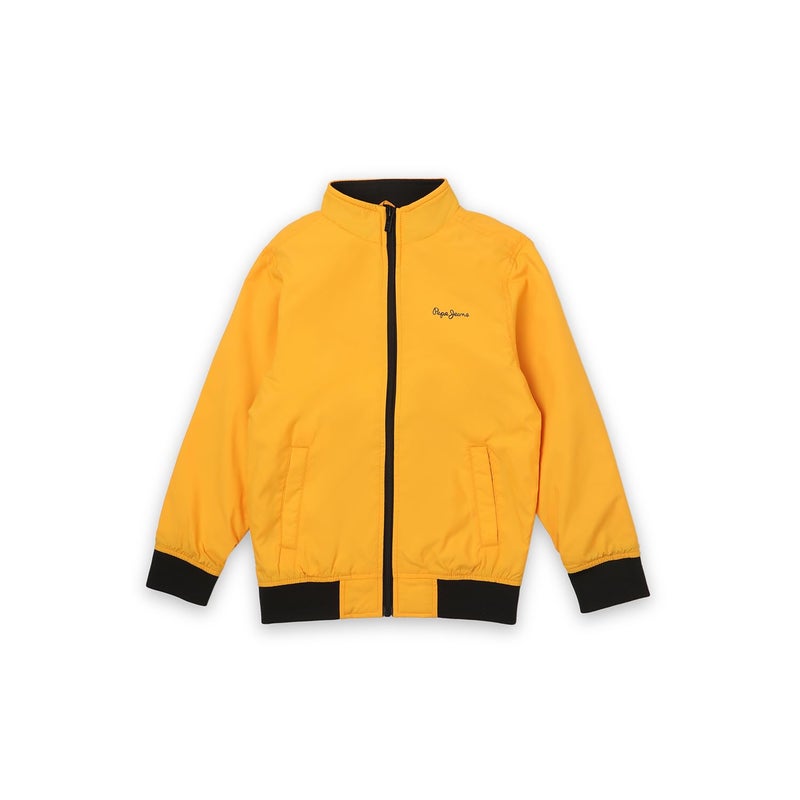 Pepe Jeans Boys Yellow Full Sleeve Lightweight Jacket - Image 4