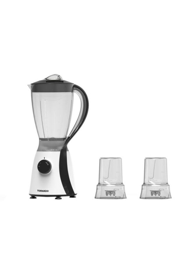 تورنيدو خلاط كهربائي تورنيدو 600 وات 1.5 لتر 2 مطحنة أسود TB-600/2-BLACK - Image 1