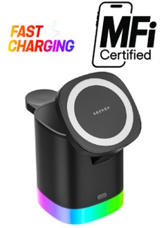 SEEKEN 3 IN 1 Magpower Charging Station | 3-in-1 Wireless Charging Dock | Magnetic Charger | Wireless Charger | Multi-Device Charger | Premium Design. - pzsku/Z9D5CE6F3D6DCAECD70FCZ/45/_/1738266712/e3214d78-987e-4465-ab80-ecbcf9e80919