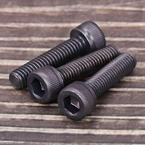 EASTLO M8-1.25 x 30mm Socket Head Cap Screws, 12.9 Grade Alloy Steel, Black Oxide Finish, Full Thread, Coarse Thread, Allen Hex Drive, 20 pcs - Image 2