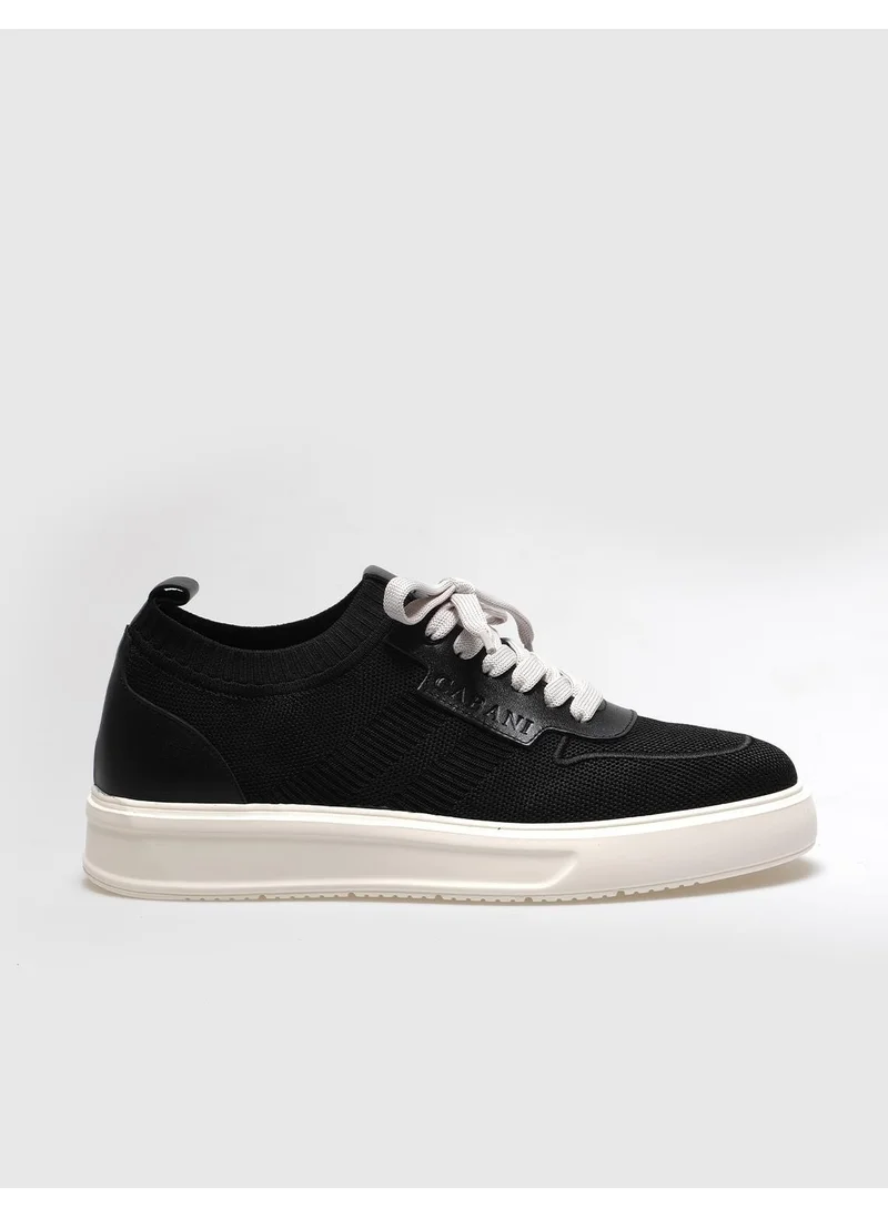 كاباني Knitwear Black Lace-up Men's Sports Shoes