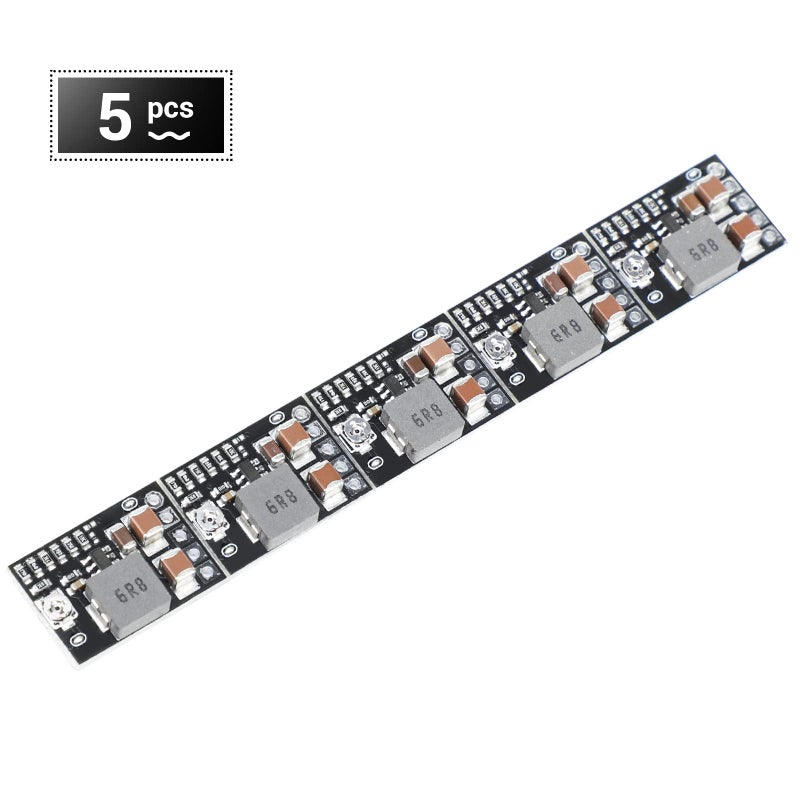 DROK DC 5V Power Converter, 5pcs Mini Voltage Buck Regulator DC 4.5-20V 12V 9V Step Down to 5V Reducer Transformer Board 3A 10W Adjustable Fixed Volt Output Step-Down Power Supply Stabilize - Image 5