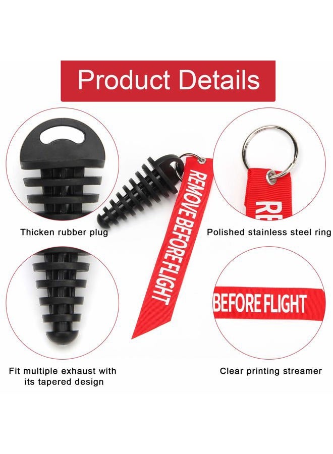 Coitak Muffler Exhaust Wash Plug, 0.6"-1.5" Wash Plug for Motorcycle Bike 2 Stroke Rubber Exhaust Silencer (2 Pack) (0.6"-1.5") - Image 3