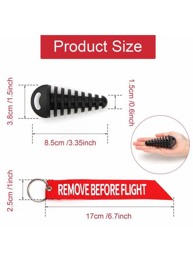 Coitak Muffler Exhaust Wash Plug, 0.6"-1.5" Wash Plug for Motorcycle Bike 2 Stroke Rubber Exhaust Silencer (2 Pack) (0.6"-1.5") - Image 2