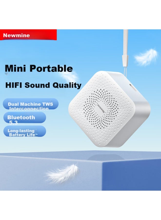 Newmine Bt520 Bluetooth Speaker, Hifi High-quality Wireless Mini Speaker, Outdoor Portable Subwoofer, Personal Audio Player, Small Gift, Payment Receiver, Announcer - Image 1