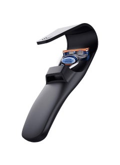 Razor Travel Case  Enerfort Silicone Mens Razor Case Razor Case Compatible with Gillette Mach Fusion Proglide Sensor Excel Mens Razor  Black