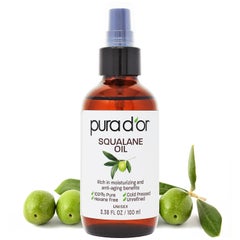 Pura d'or PURA D'OR 3.38 Oz Squalane Oil - Non-GMO 100% Pure & Natural - Moisturizer For Face, Hair And Body - Vegan, Cruelty-Free with Anti-Aging Benefits - Men & Women - Travel Size 