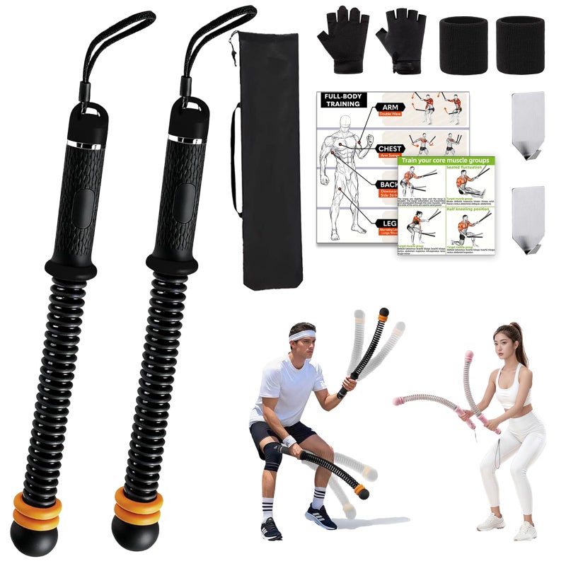 NONGKANG Adjustable Ropeless Battle Ropes, Portable Cordless Workout Rope for Home Gym â€” HIIT, Strength & Low-Impact Cardio, Variable Resistance, Quiet Training for Men & Women, Include Storage Bag - Image 1