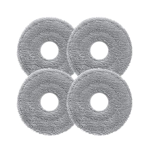 roborock Rotating Mop Cloth for Saros 10R & Saros Z70 Robot Vacuum Cleaner, 4PCS High-Absorbency Microfiber, 200 RPM Spinning Speed, 30 Water Flow Levels - Image 1