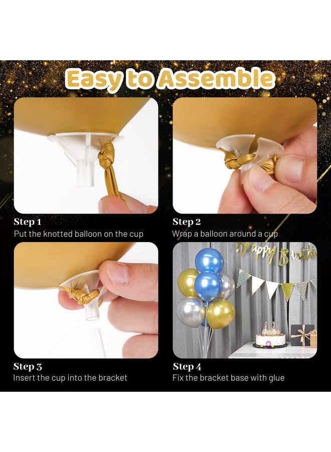 JOYYPOP 7 Sets Balloon Stand Kit, Balloon Sticks with Base Party Supplies Birthday Graduation Party Decorations Wedding - Image 4