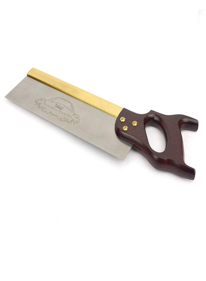 CROWN 195 12" 305mm Tenon Saw Brass Back, 13 TPI - Full Handle , Red - Image 2