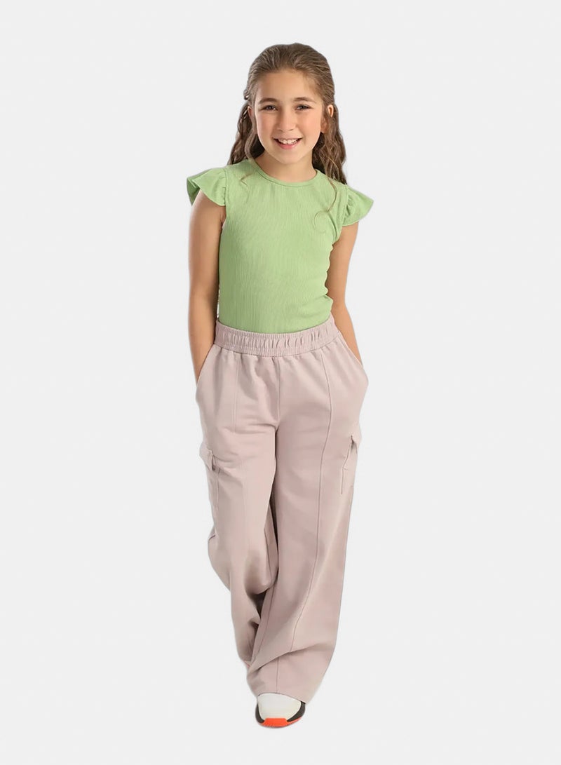 Carina Girly Ribbed Ruffle Top - Image 5