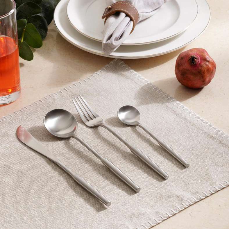 Perla 24-Piece Cutlery Set -Chrome