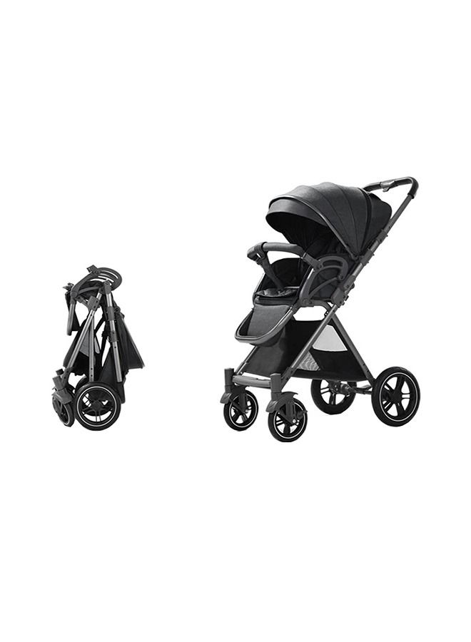 ليموس عربة أطفال خفيفة الوزن قابلة للطي مع صينية للجلوس في اتجاهين (أزرق) - Image 1