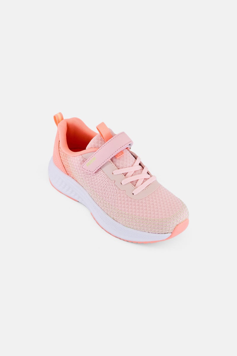 RBX Toddlers Girl Velcro Closure Outdoor Shoes, Peach - Image 1