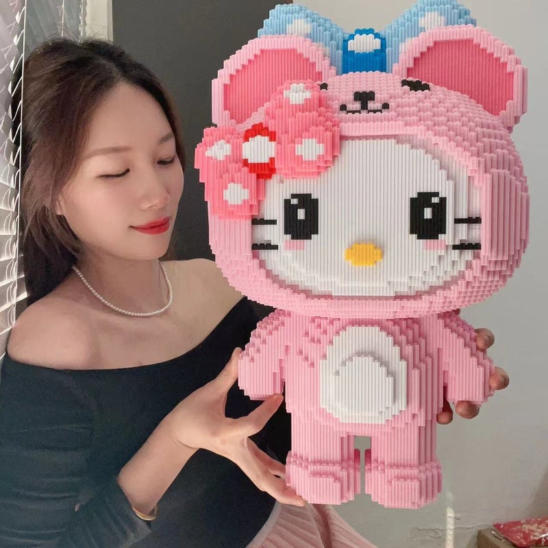 Super Large Hello Kitty 3D Puzzle Building Blocks – Educational Toy for Kids - Image 3