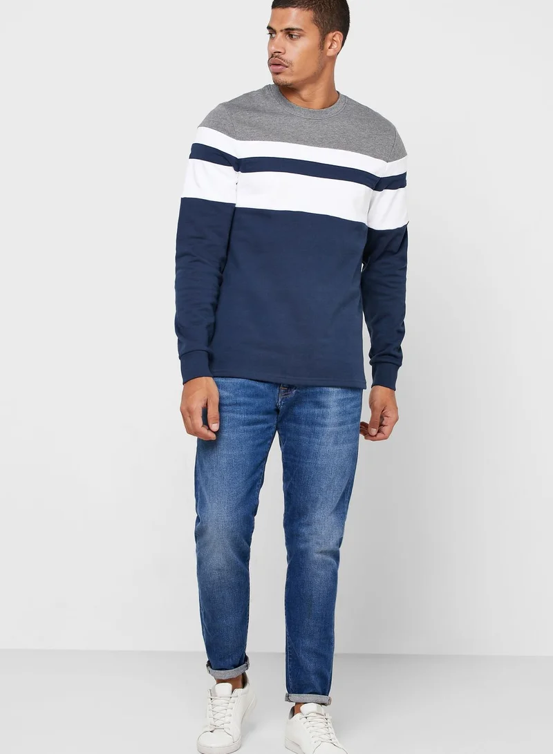 Only & Sons Mdamie Color Block Sweatshirt