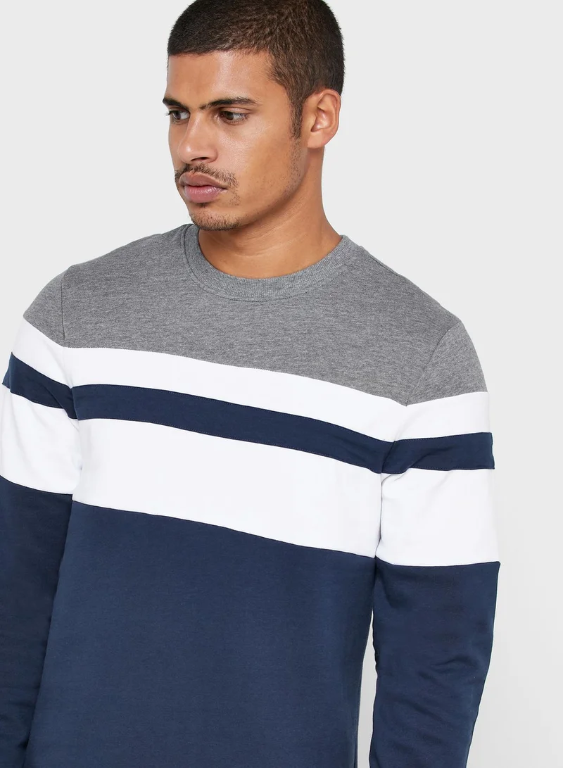 Only & Sons Mdamie Color Block Sweatshirt
