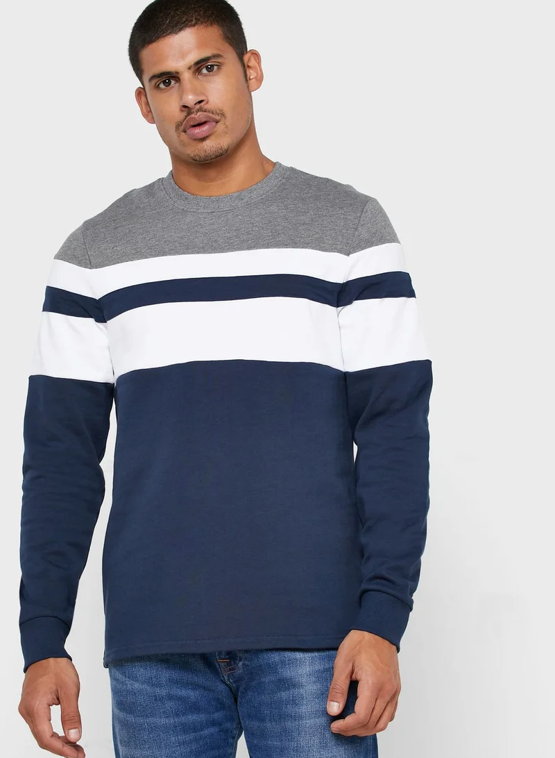 Only & Sons Mdamie Color Block Sweatshirt
