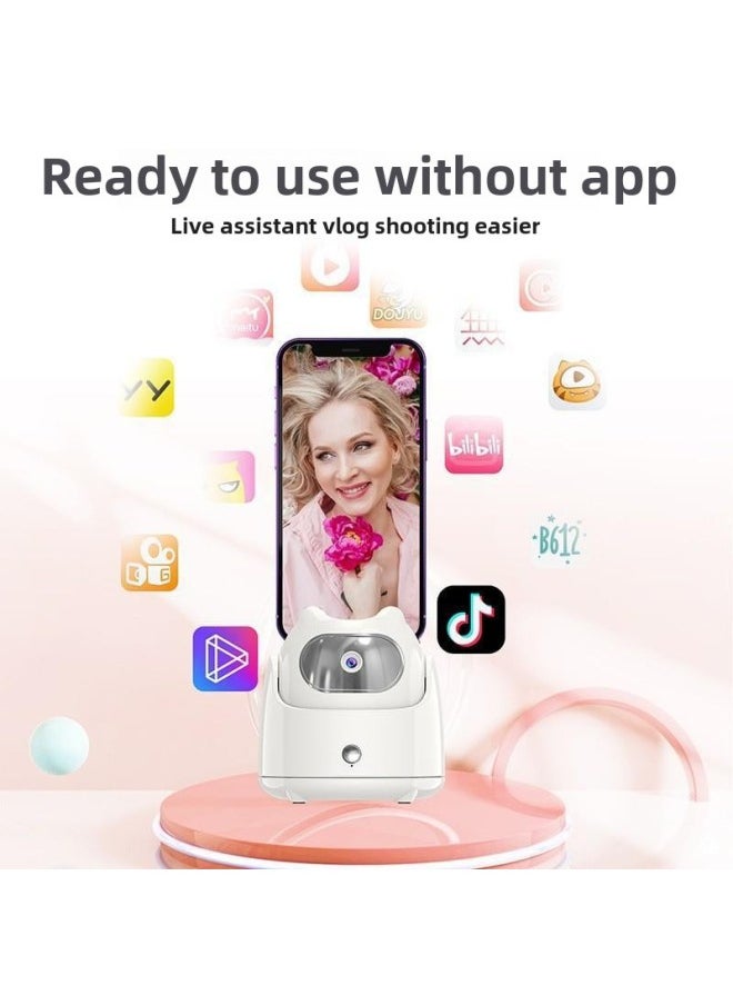 Generic - 新品360智能跟拍云台神器免APP视频拍摄直播AI识别人脸追踪稳定器-颜色:Q5黑色（中文款）4件套（1.6米支架+遥控器+支架收纳袋） - Image 1