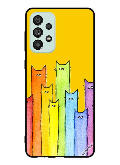 Protective Case Cover For Samsung Galaxy A53 5G Cat Puppet Art