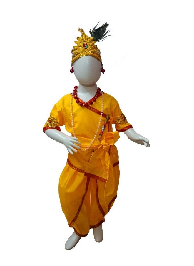 BookMyCostume BookMyCostume Krishna Boys Janmashtami Fancy Dress Costume 7-8 years  - Image 2