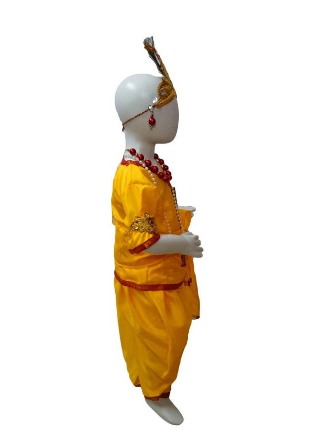 BookMyCostume BookMyCostume Krishna Boys Janmashtami Fancy Dress Costume 7-8 years  - Image 3