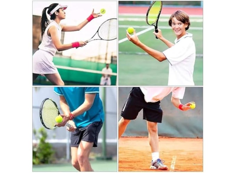 Advanced training tennis balls, durable and reusable, pressure-free, ideal for training, teaching, and all types of courts, 3 pieces - Image 4