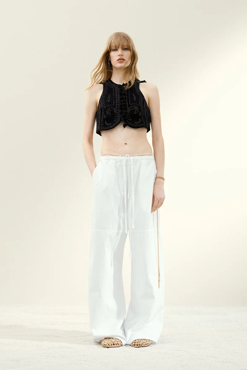 H&M Baggy cotton trousers