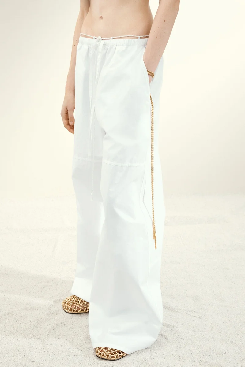 H&M Baggy cotton trousers