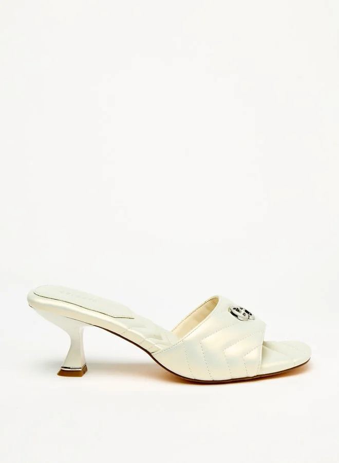 Celeste Women's Slip-On Sandals with Flared Heels