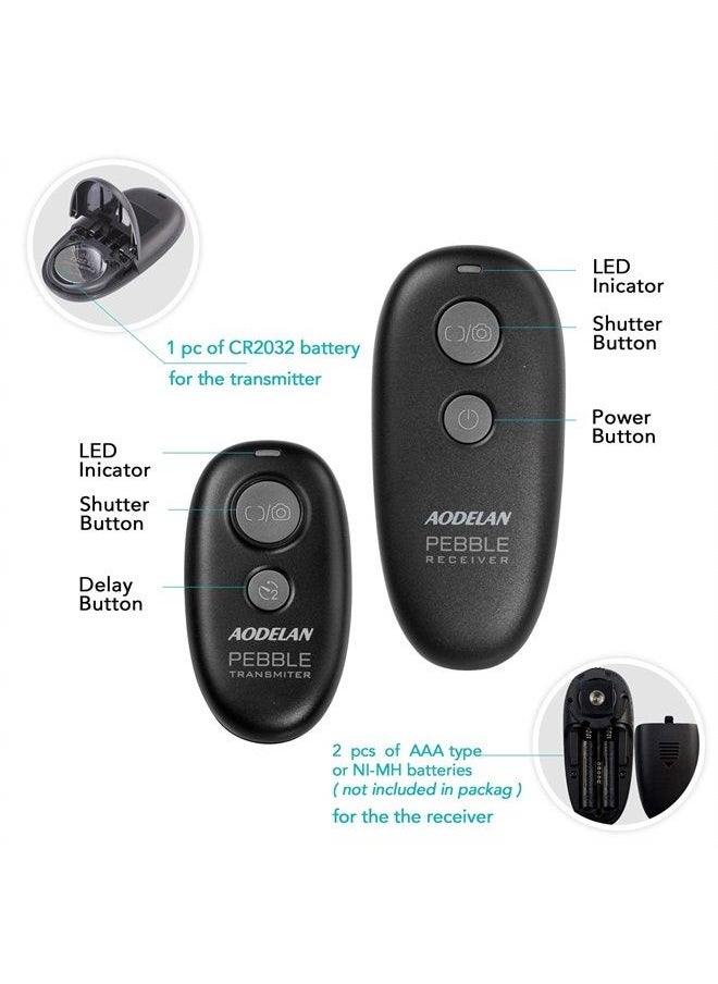 AODELAN - Camera Wireless Shutter Release, Remote Control Trigger Compatible with Nikon Df, Z7, Z7 II, Z6, Z9, D750, D850, D5600, Coolpix P1000, P950; Replaces Nikon MC-DC2, MC-30, MC-36A - Image 1