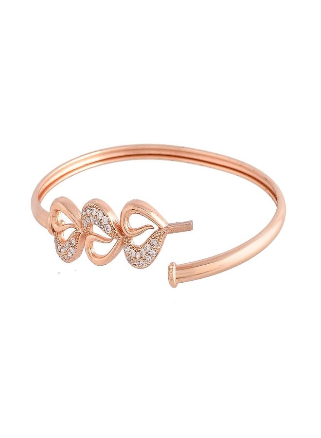VOYLLA Sparkling Elegance Interlinked Hearts CZ Bracelet - Image 5