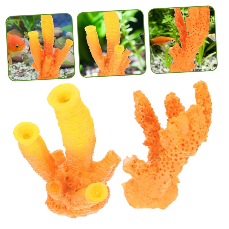 12 Pcs Vivid Simulated Coral Sculpture Tabletop Ornament for Home Aquarium Decor - Image 4