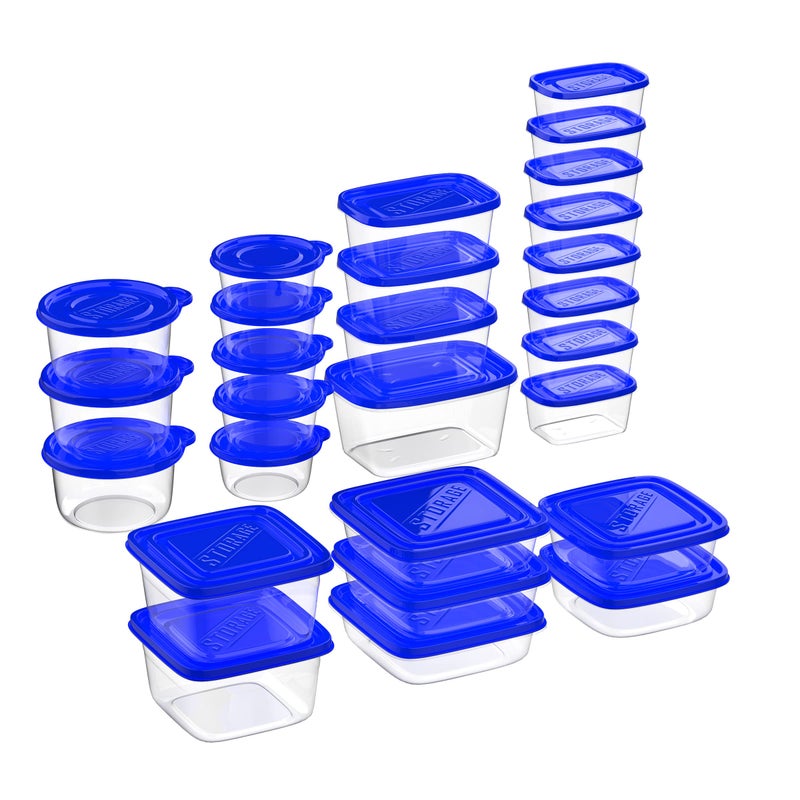 Chef Buddy 54-Piece Food Storage Containers with Lids - Fridge, Freezer, and Microwave Safe - BPA-Free Food Grade Stain-Resistant Containers by Chef Buddy - Image 1