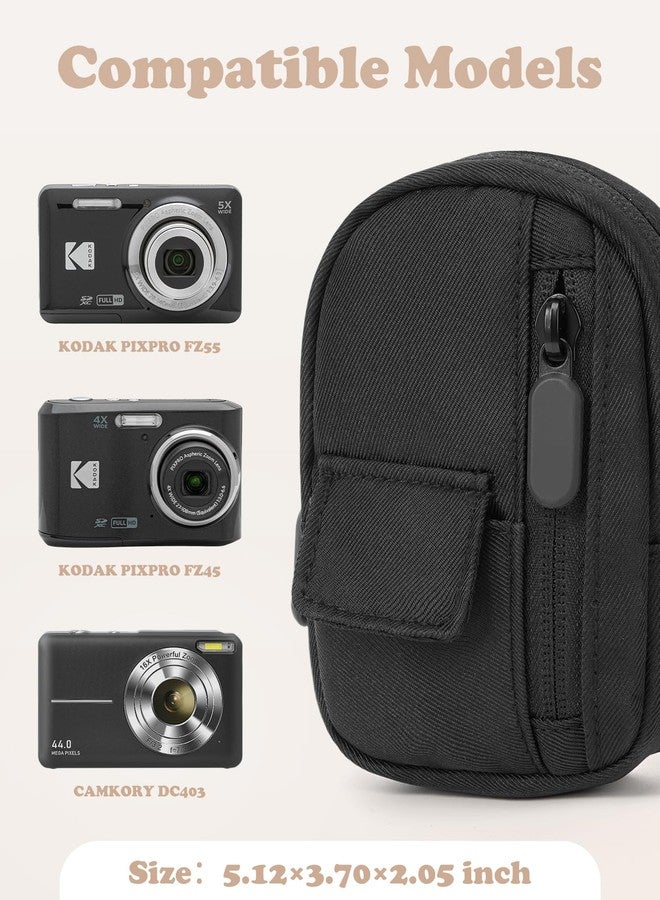 SQERO Soft Camera Case for Digital Camera KODAK PIXPRO FZ55/ FZ45/CAMKORY DC403 FHD 1080P,Travel Camera Pouch, Carry Case Bag Cute Small - Image 2