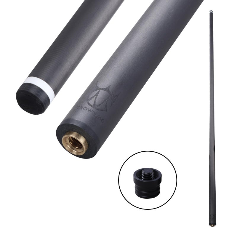 CROWN ME Uni Lock pin Pure Carbon Fiber Pool Cue Stick Shaft 12.5mm, Pro Carbon cue Shaft, Lowest Deflection Pool cue Shaft - Image 2