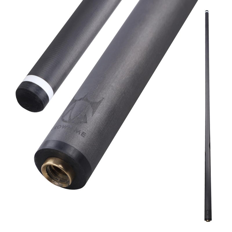 CROWN ME Uni Lock pin Pure Carbon Fiber Pool Cue Stick Shaft 12.5mm, Pro Carbon cue Shaft, Lowest Deflection Pool cue Shaft - Image 1
