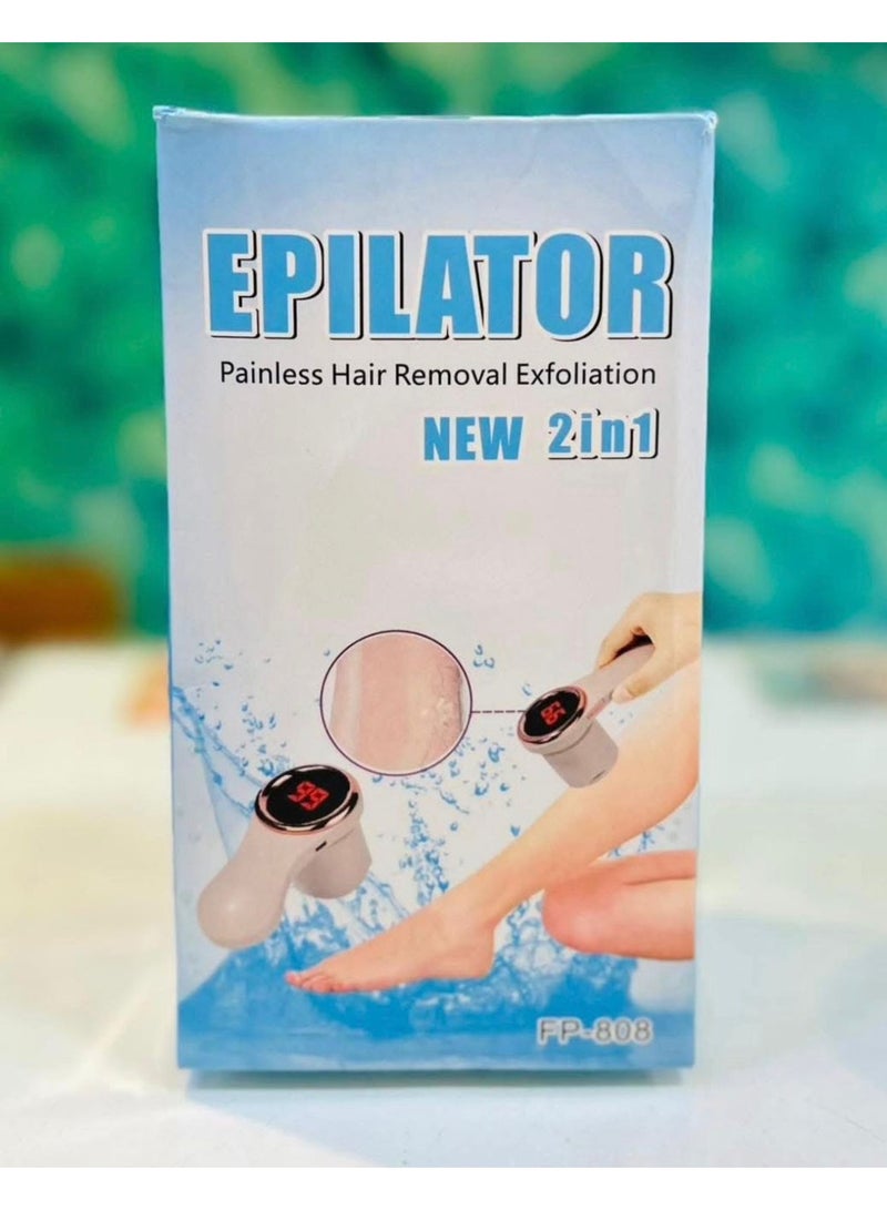 كيدا جهاز ازالة الشعر للنساء لطيفة الحركة لإزالة الشعر من الوجه مع سرعتين وضوء LED لإزالة الشعر من تحت الركبة، الساقين، الذراعين، منطقة الحمام - Image 1