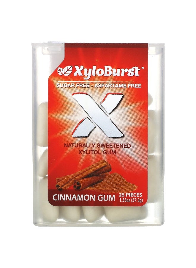 Xyloburst Xyloburst, Xylitol Gum, Cinnamon, 25 Pieces - Image 1