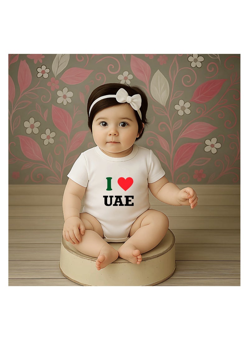 برينت شوب فور مي بدلة أطفال رومبير من القطن الناعم للجنسين للأطفال للاحتفال باليوم الوطني لدولة الإمارات العربية المتحدة (تصميم 2) - Image 4