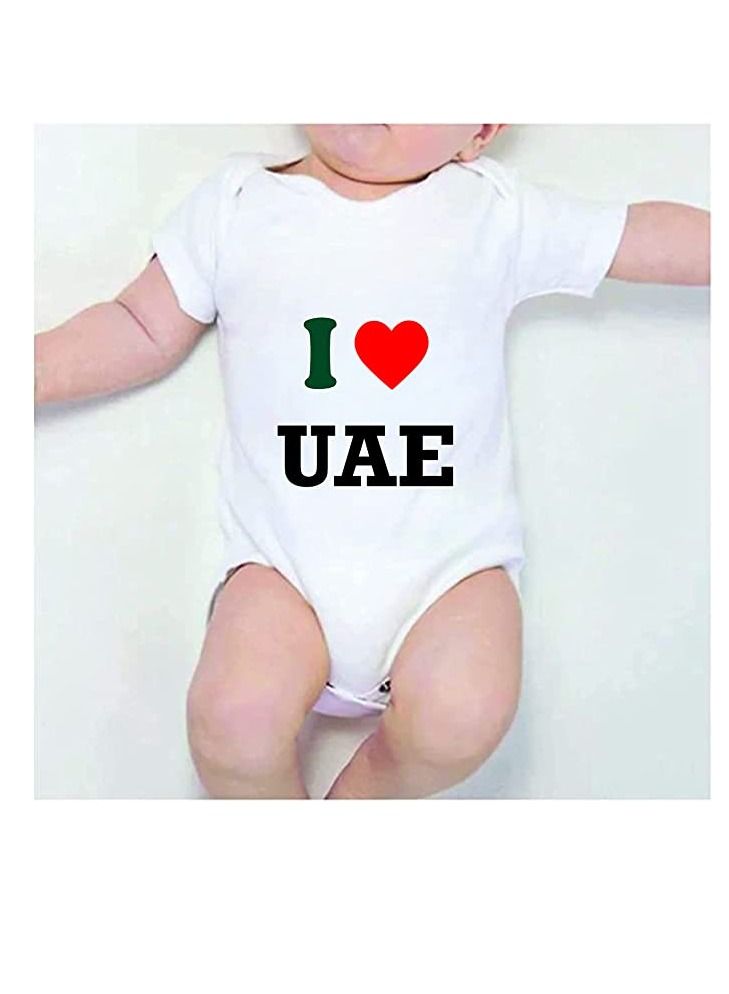 PRINTSHOP4ME Baby Unisex Soft cotton Onesie Romper Baby Bodysuit for celebration of UAE National day (Design 2) - Image 3