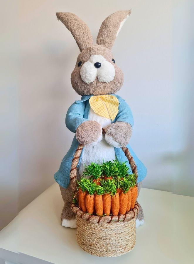 FATIO 96 cm Bunny Figure Handmade with Straw, Party Decoration Home Decor  - Image 2