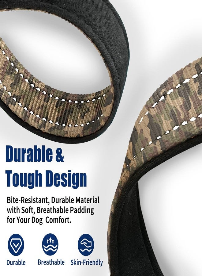 Kazazoo Reflective Dog Collar with Soft Padding Dog Collar for Medium & Small Dogs, No Pull, Heavy Duty, Adjustable Nylon Collar with Quick-Release Buckle, Walking Training camo-XS - Image 3