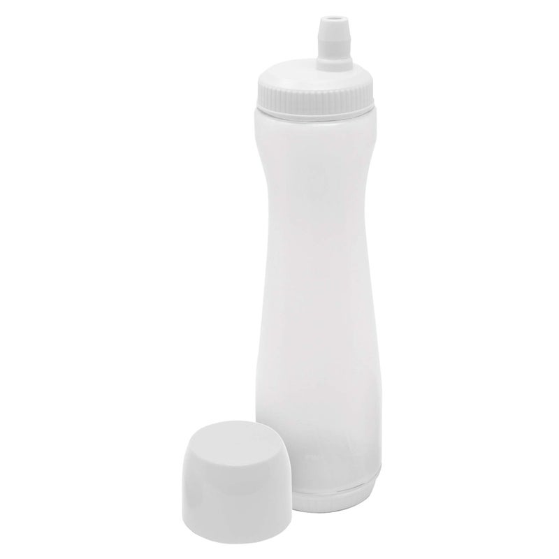 EXULTIMATE Pancake Batter Dispenser Pen Easy Squeeze Bottle Baking Drip Proof Silicone Nozzle and Measurement Marker Plastic Condiment Bottles Pancakes Waffles Crepes by Exultimate White 3 Cups 
