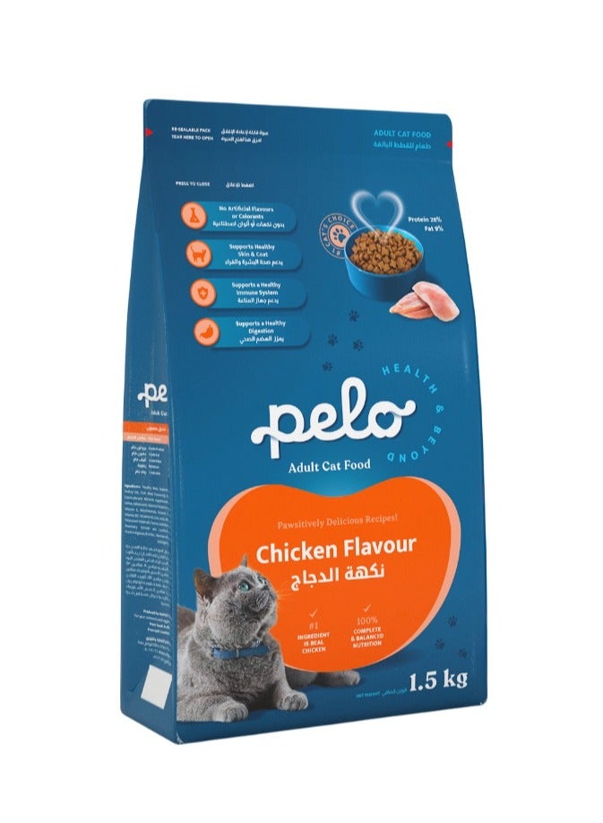 Pelo Dry Cat Food Chicken 1.5kg  - Image 1