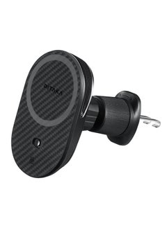 PITAKA MagEZ Car Mount Pro 2 with Qi2 /15W Fast Wireless Charging / Car Phone Holder / Strong Magnetic Attachment -Tesla  - Image 1